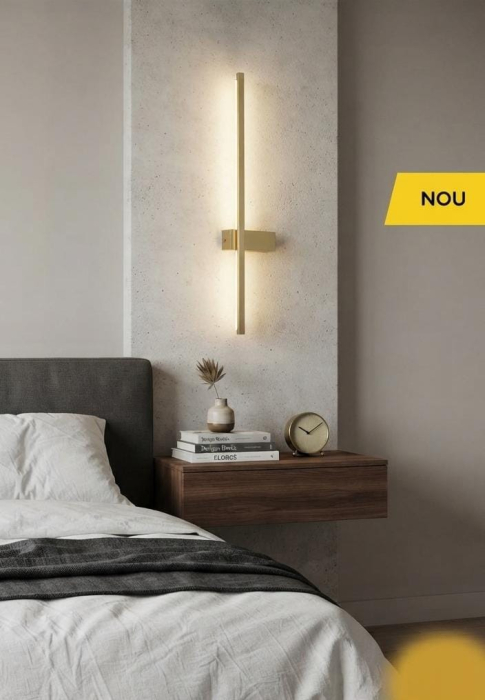 Aplica de perete LED Energo GD, auriu, 7W CCT 3000K/4000K/6500K, KL141041 [2]