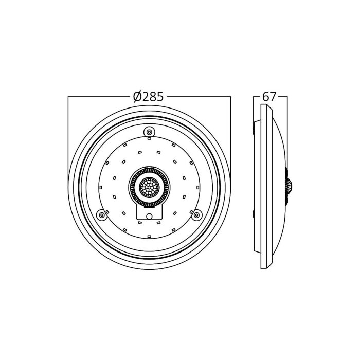 Aplica LED, cu senzor, 15W 4000K, BC15-00310 [5]