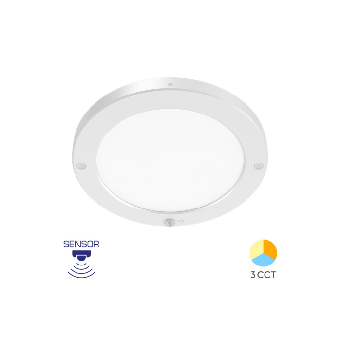 Aplica LED, cu senzor, alba, 20W BP03-92080, CCT 3000K/4000K/6500K [1]