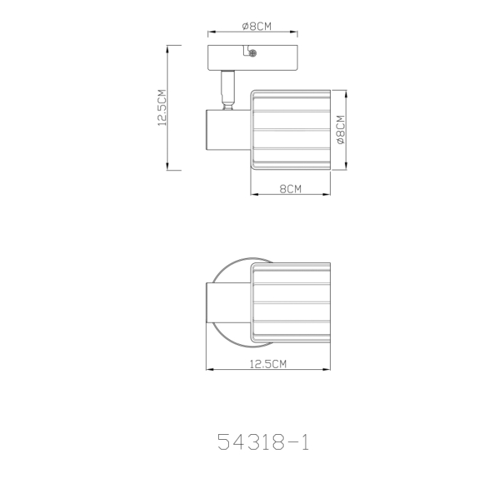 Aplica Walton, metal de culoare cafea, metal cromat, sticlă fumurie, 1xE14 [4]