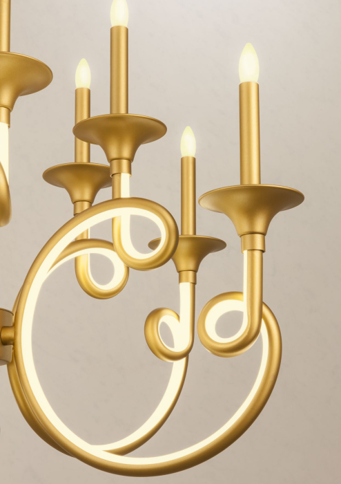 Candelabru LED Chateau, auriu, 69W 3000K, ICH C11 11 [2]