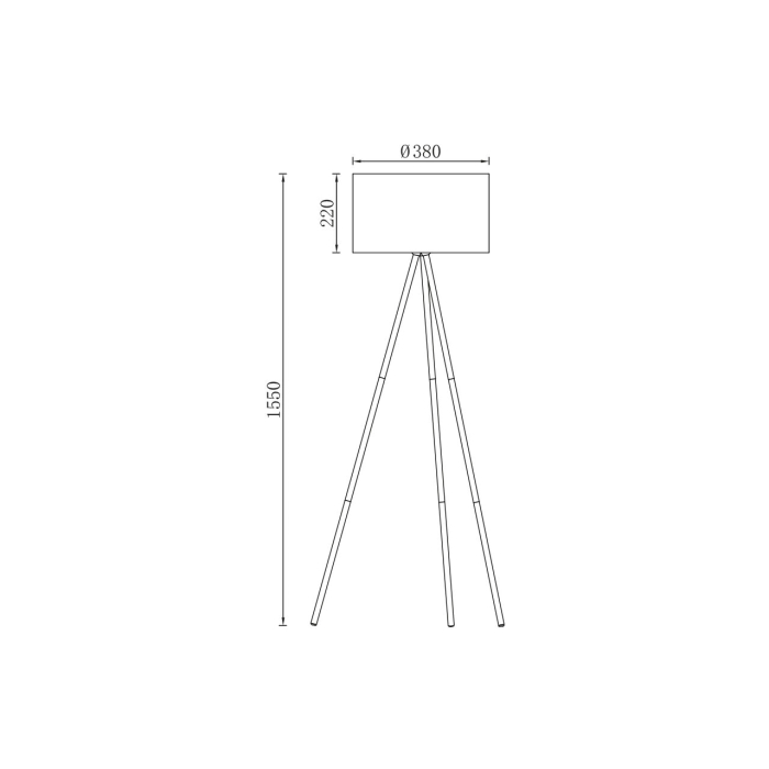 Lampadar alb, 1x23W E27, BV06-00030 [3]