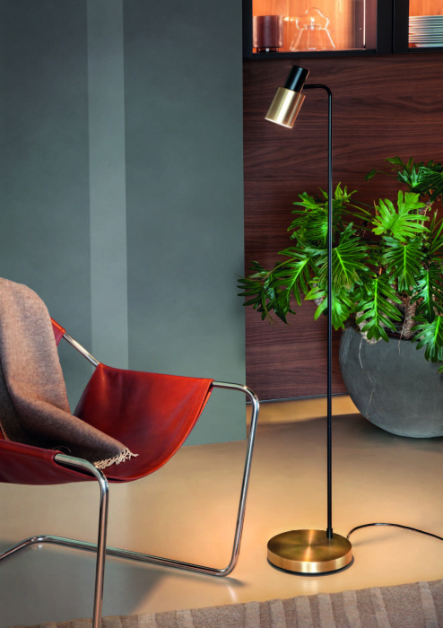 Lampadar Aurum, negru/alama, 1x15W E27, 01-3082 [2]