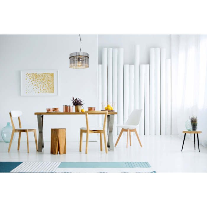 Lustra Gorley, metal negru mat/tije din sticla, 1xE27, max 60w [2]