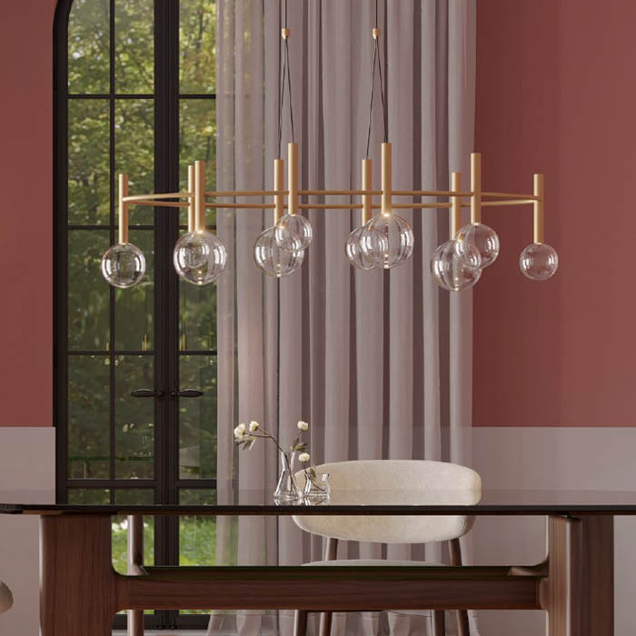 Lustra LED Bolla, auriu mat, 44W, CCT 2700K/3000K, 01-4558 [2]