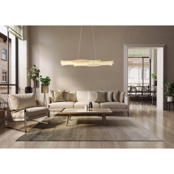 Lustra LED Juliet, auriu mat, 35W, max 1560lm, 3200K [2]