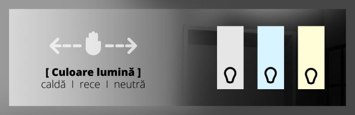 Oglinda LED Rectangulara Definition MotionGlow Marcello, 100x60cm [5]