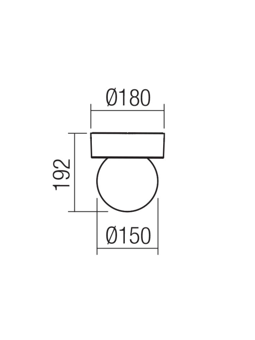 Plafoniera Bulk, gri, 1x28W E27, 90641 [2]