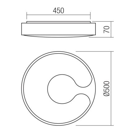 Plafoniera LED Bigsi, neagra, 48W, CCT 3000K/4000K/6500K+RGB [5]