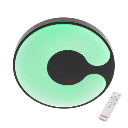 Plafoniera LED Bigsi, neagra, 48W, CCT 3000K/4000K/6500K+RGB [2]