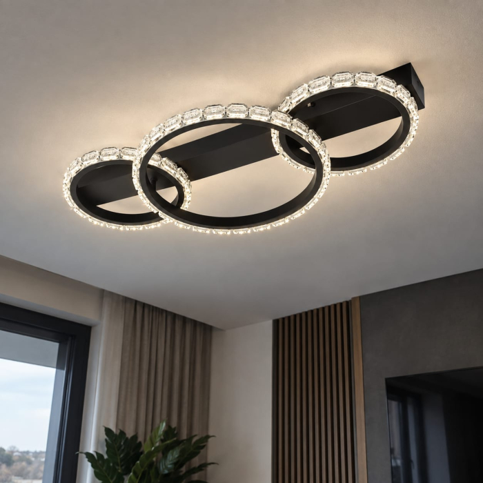Plafoniera LED Crown PL3 , alb/negru, 40W 4000K, KL151182 [2]