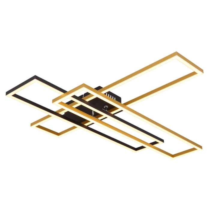 Plafoniera LED Dakari, auriu/negru mat, 40W 3000K [3]