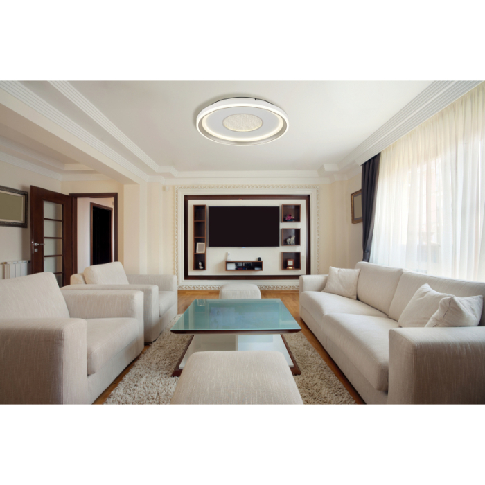 Plafoniera LED Eila, alb mat, 48W, dimabila 260-2640lm, CCT 2700-6000K [3]