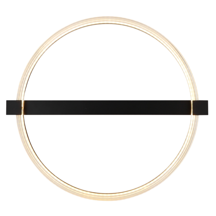 Plafoniera LED Fletcher, metal negru mat, plastic transparent, alb, 15W 3000K [4]