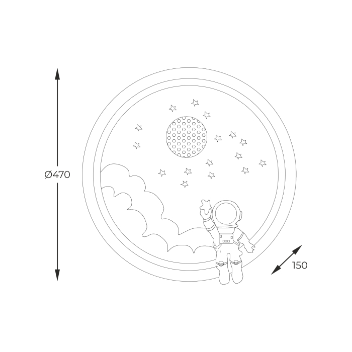 Plafoniera LED Focus, 42W CCT 3000K/5700K, MX4020-1-DWD [3]