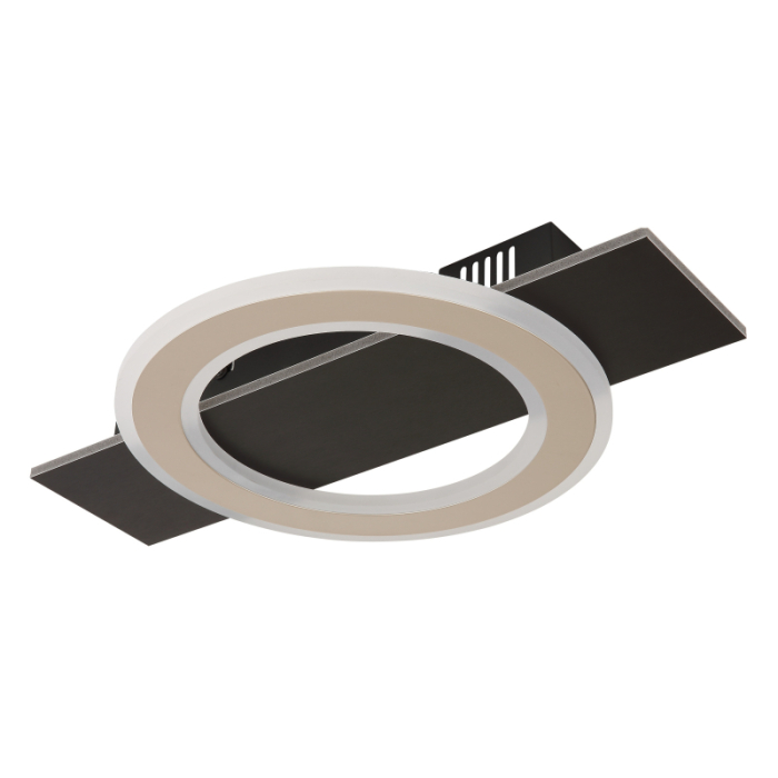 Plafoniera LED Jayden, metal negru mat/maro inchis, 18W, 1000lm, 3000K [3]