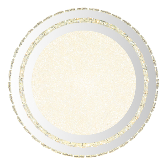 Plafoniera LED Klara, metal cromat, cristale K5 transparente, 38W CCT 2700-6000K [3]