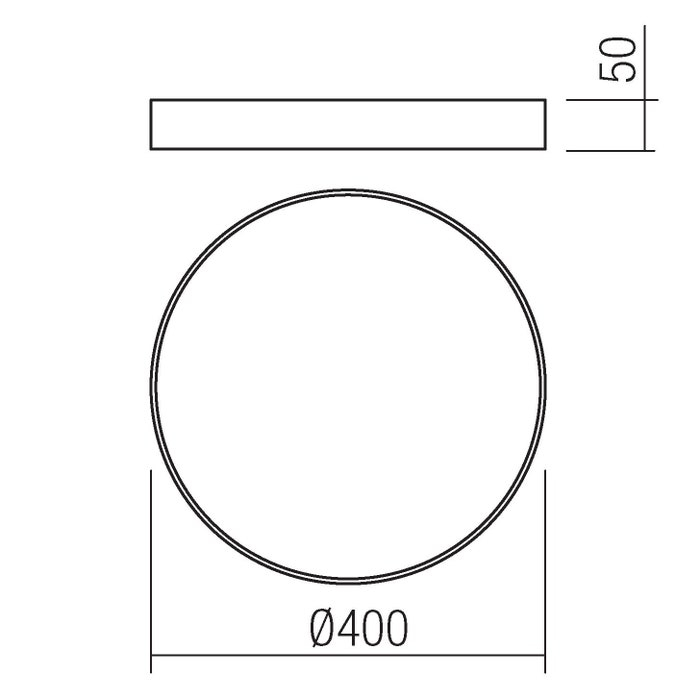 Plafoniera LED Knob, negru mat, 36W 05-933 [2]