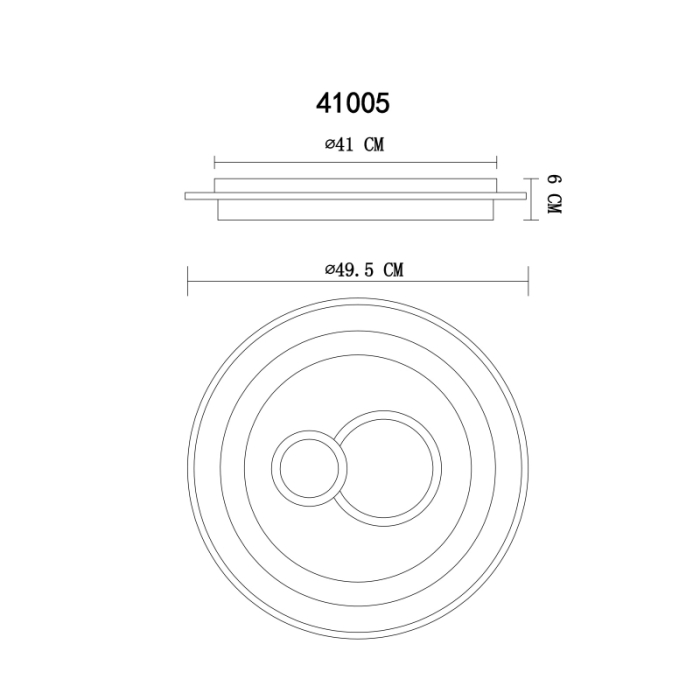 Plafoniera LED Kriswall, metal/acril alb, efect de cristal acrilic transparent, 48W CCT 2700/4000/6000K [6]