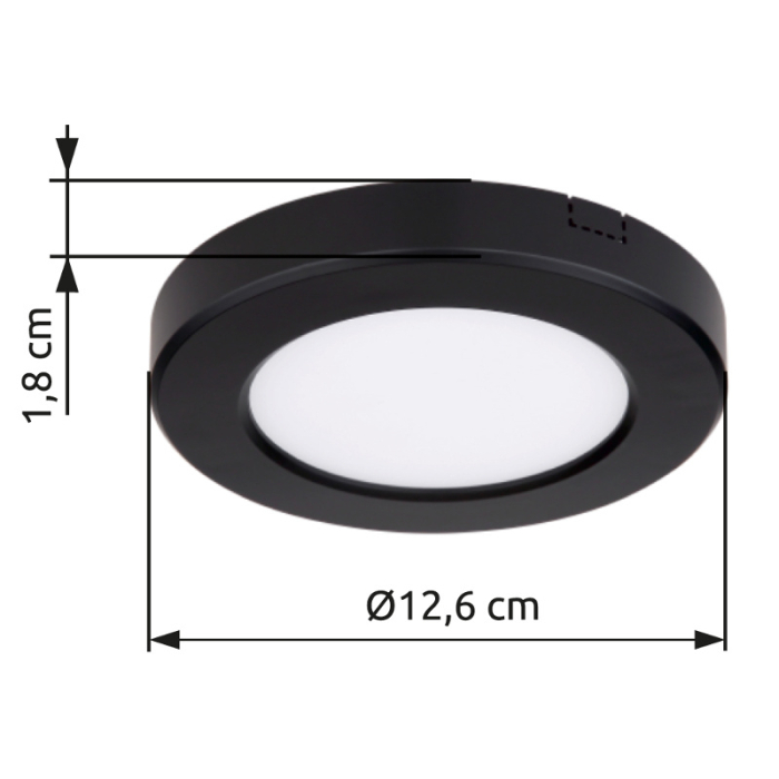 Plafoniera LED Lasse, negru mat, 6W CCT 3000K/4000K/6500K [5]