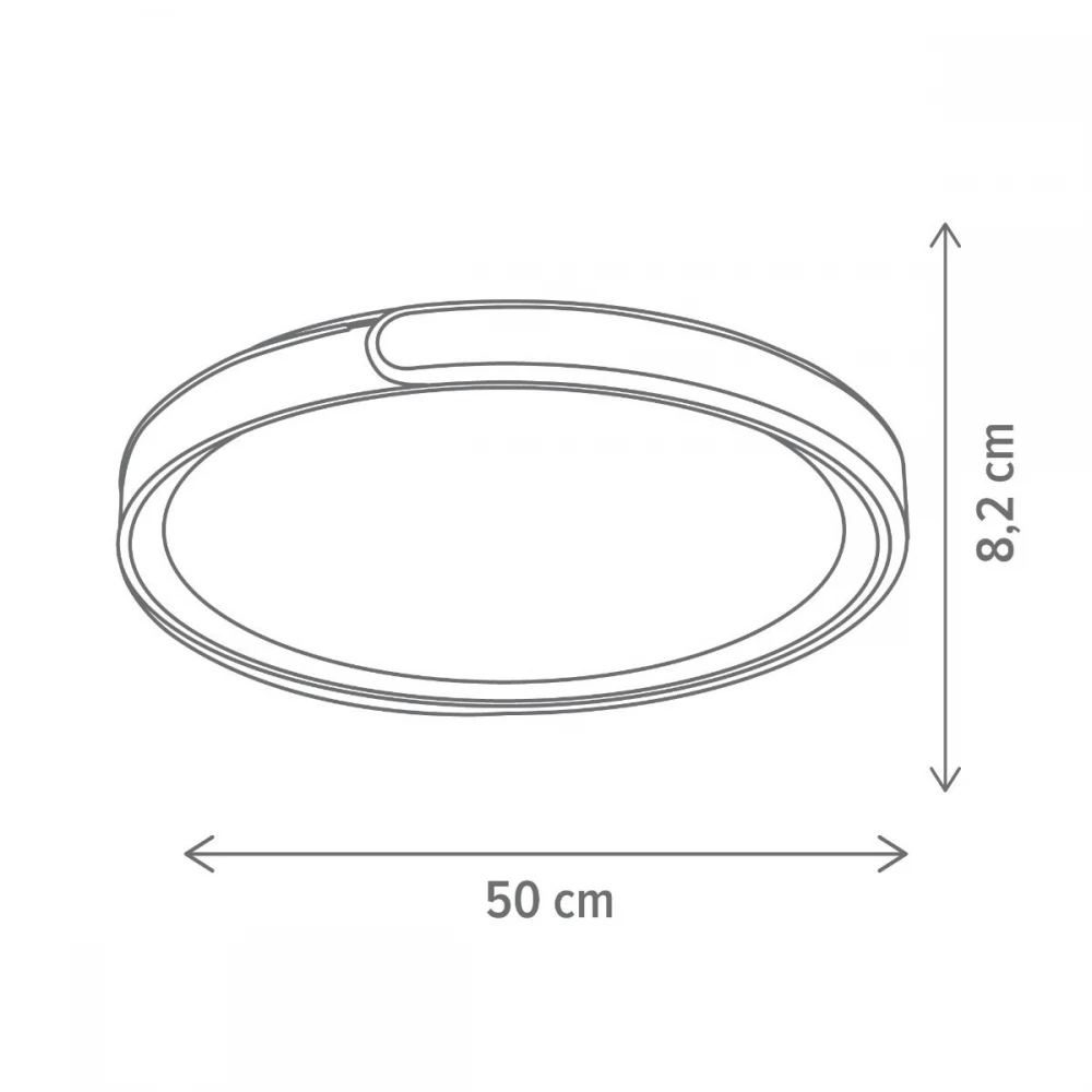 Plafonieră LED Lead, alb/auriu, 48W CCT 3000K/4000K/6500K [4]