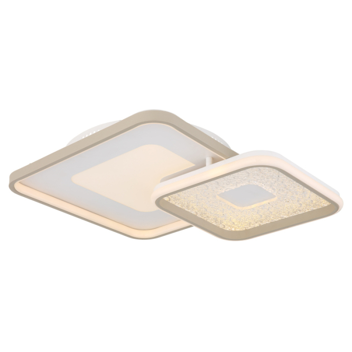 Plafoniera LED Mosaiko, metal alb mat/nisipiu, acril alb, acril transparent, 48W CCT 2700-6000K [4]