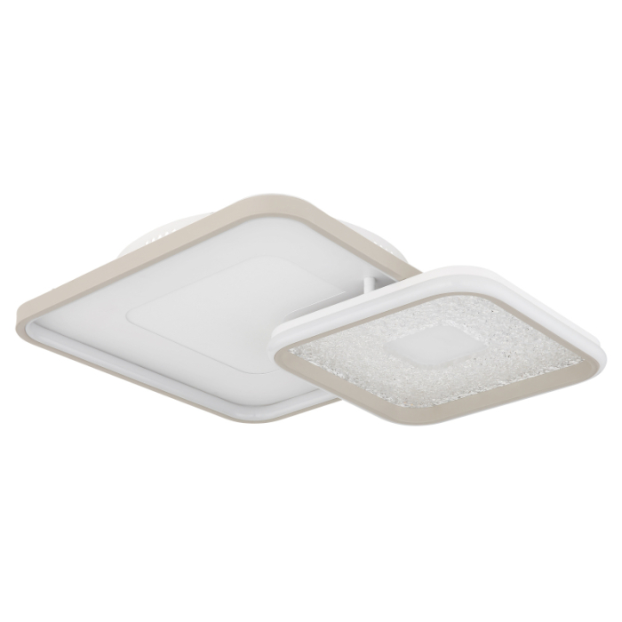 Plafoniera LED Mosaiko, metal alb mat/nisipiu, acril alb, acril transparent, 48W CCT 2700-6000K [3]