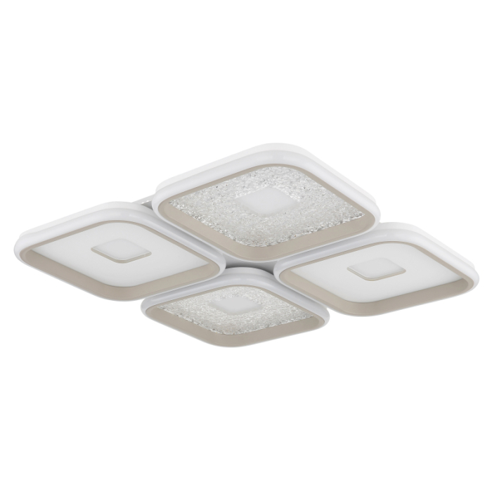 Plafoniera LED Mosaiko, metal alb mat/nisipiu, acril alb, acril transparent, 55W CCT 2700-6000K [3]