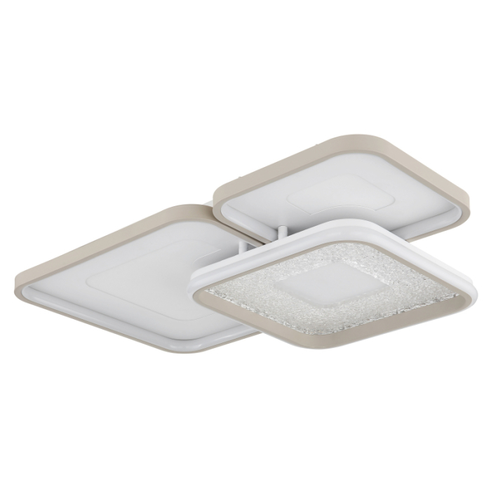 Plafoniera LED Mosaiko, metal alb mat/nisipiu, acril alb, acril transparent, 55W CCT 2700-6000K [3]