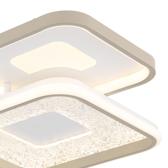 Plafoniera LED Mosaiko, metal alb mat/nisipiu, acril alb, acril transparent, 55W CCT 2700-6000K [4]