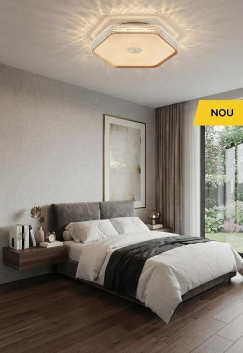 Plafoniera LED Mozaik, alb/auriu, 24W CCT 3000K/4000K/6500K, KL151167 [2]