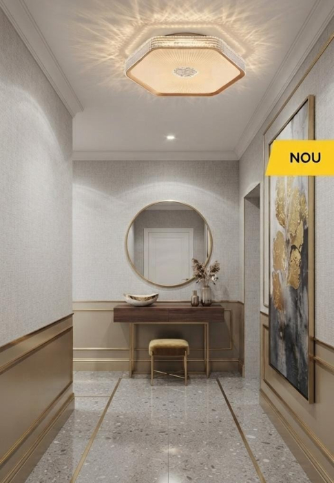 Plafoniera LED Mozaik, alb/auriu, 36W CCT 3000K/4000K/6500K, KL151168 [2]
