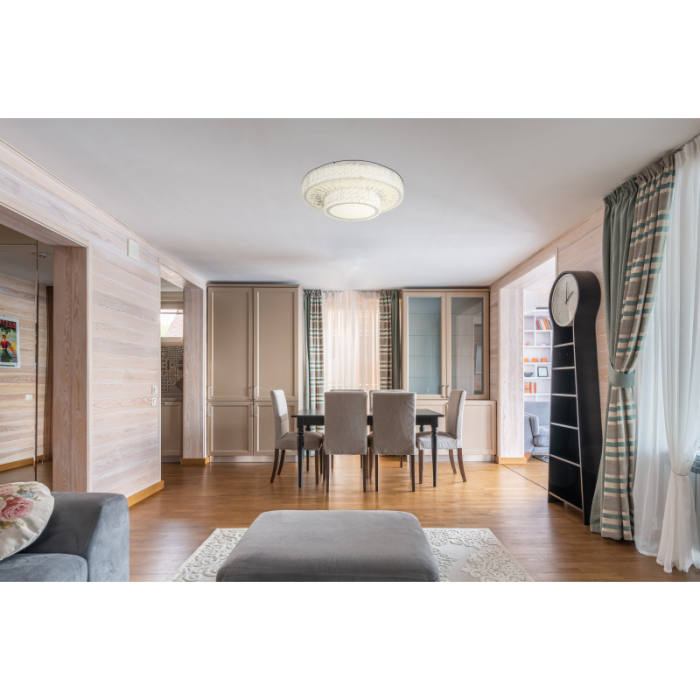 Plafoniera LED Mucky, metal cromat, cristale K5 transparente, 50W CCT 2700-6000K [2]
