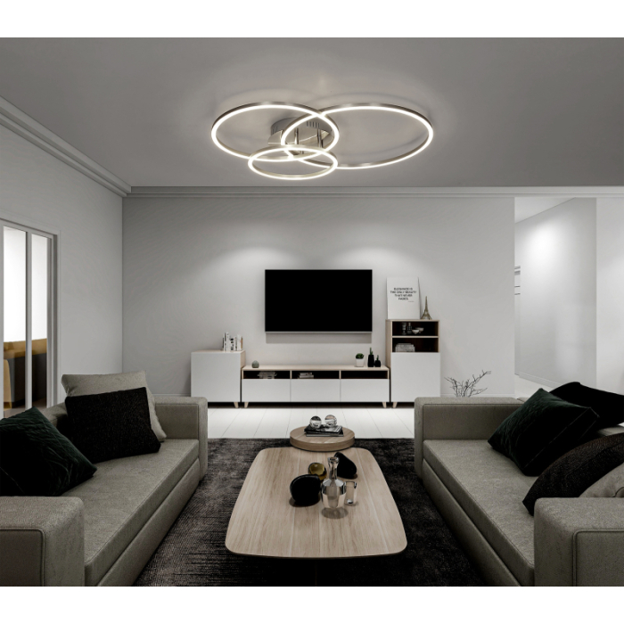 Plafoniera LED Munni, nichel mat/aluminiu, 40W 3000K [2]