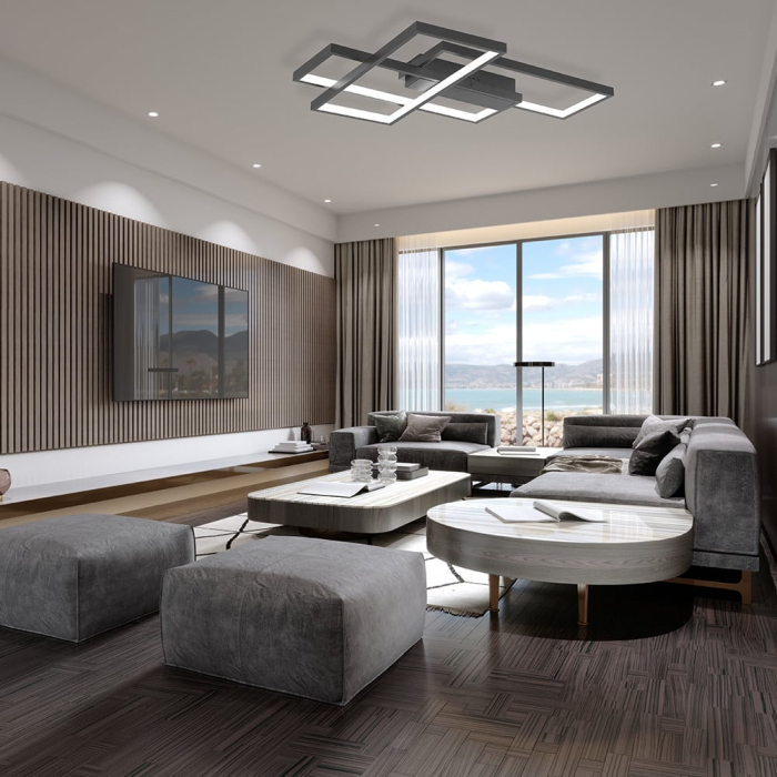 Plafoniera LED Nela, neagra, 65W BH17-04591 [2]