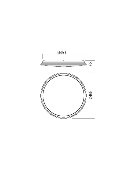 Plafoniera LED Optic, alb mat, 46W 05-924 [3]