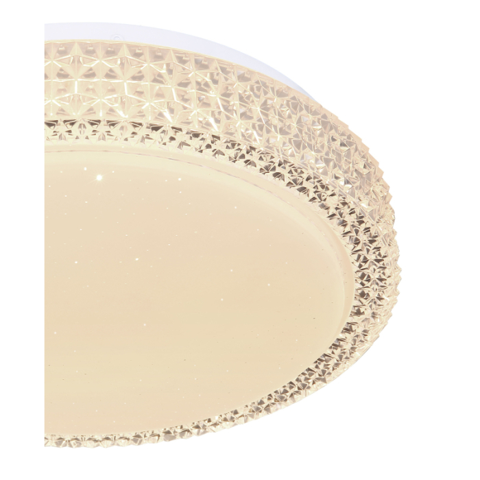 Plafoniera LED Ovi, metal alb, acril alb , cristale din plastic transparent, 12W  CCT 3.000-4500-6.500 [4]