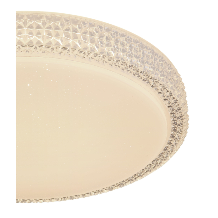 Plafoniera LED Ovi, metal alb, acril alb , cristale din plastic transparent, 22W CCT 3.000-4500-6.500 [4]