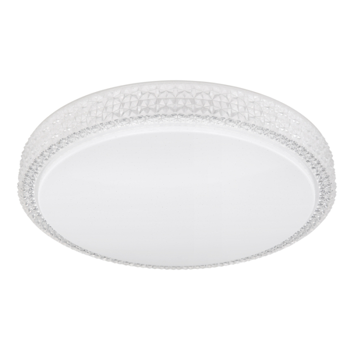 Plafoniera LED Ovi, metal alb, acril alb , cristale din plastic transparent, 22W CCT 3.000-4500-6.500 [3]