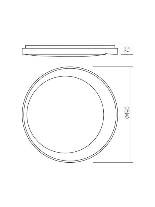 Plafoniera LED Paddy, bej/alb, 36W 05-902 [3]