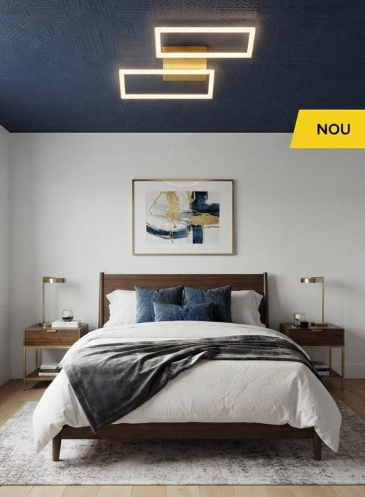 Plafoniera LED Pane PL2 G, auriu, 16W 4000K, KL140041 [2]