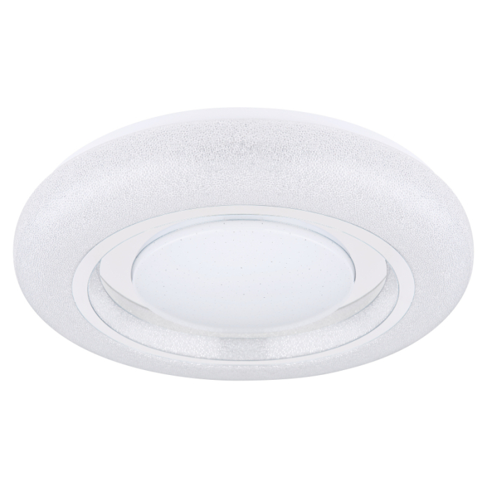 Plafoniera LED Rada, metal alb, aril alb, inel cromate, 24W CCT 2700-4200-6500K [3]