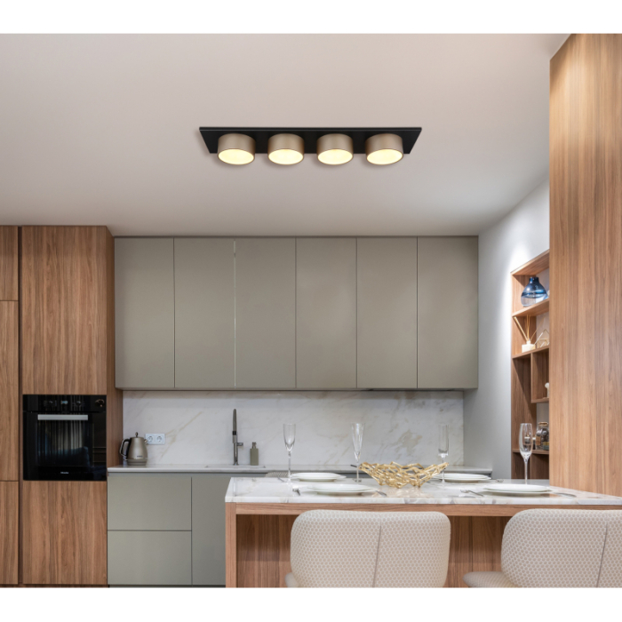 Plafoniera LED Raymond, negru/antracit, 40w, 3000k 56964-4 [2]