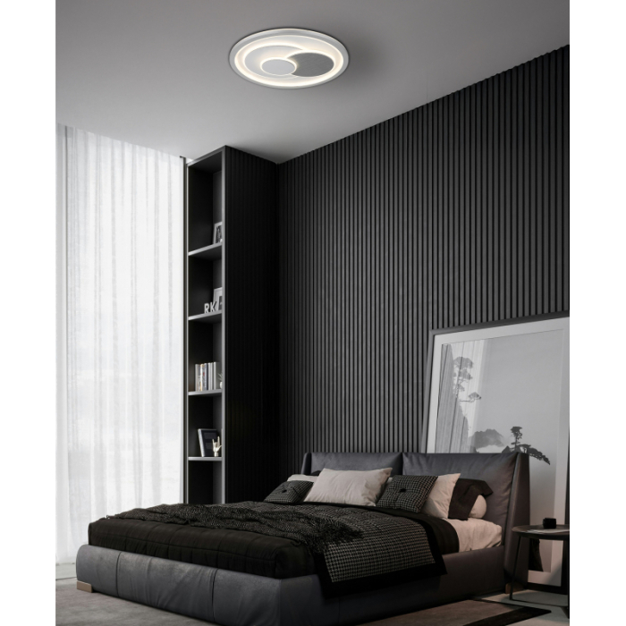 Plafoniera LED Ruiz I, alb mat/argintiu, 36W CCT 3000K/4000K/6500K [2]