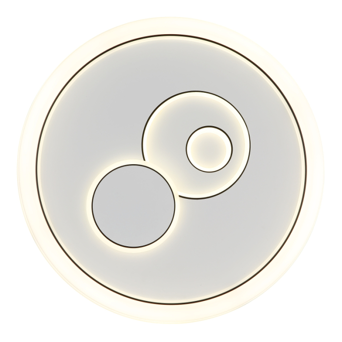 Plafoniera LED Ruiz I, metal alb mat, plastic alb, acril opal, plastic negru, 36W CCT 2700/4000/6000K [3]
