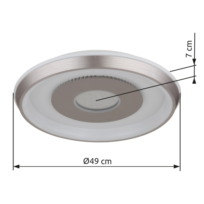 Plafoniera LED Williamson, alb mat/sampanie, 40W CCT 2700K/4000K/6500K [5]