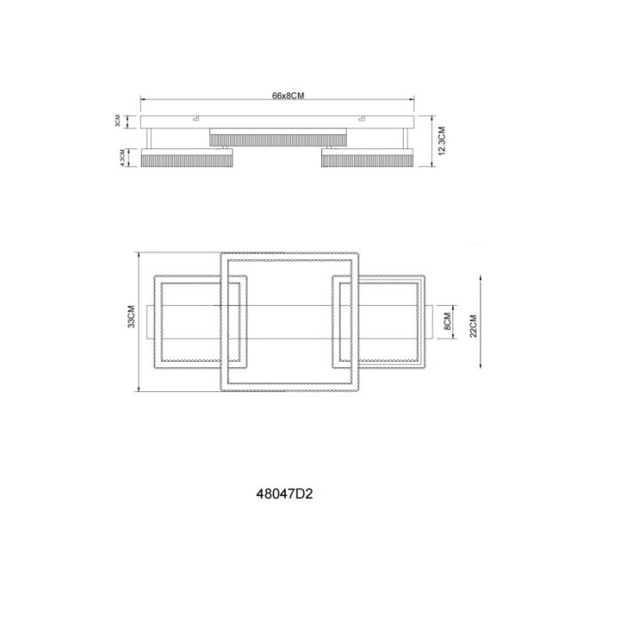 Plafoniera LED Zara, metal alb mat, metal de culoare nisip, plastic alb, plastic transparent, 40W 3000K [4]