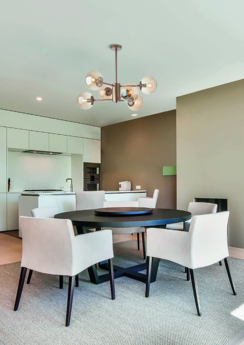 Lustra Mundi, champagne mat, 6x28W E14, 01-2943 [2]