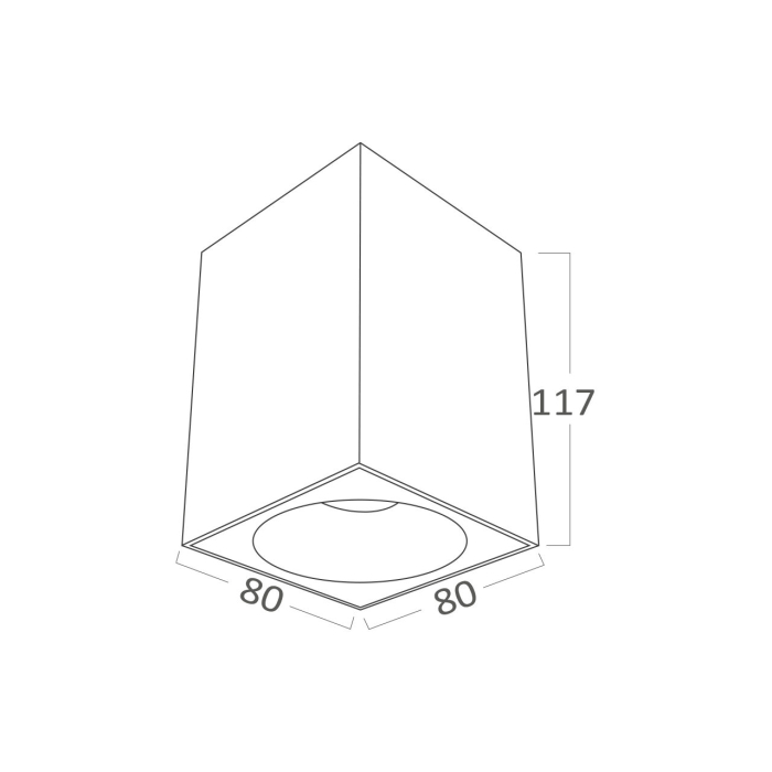 Spot aplicat, negru/auriu, 1x35W GU10, BH04-30111 [3]