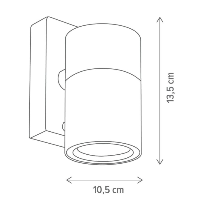Spot aplicat Spot 1, alb, 1xGU10, KL131010 [2]